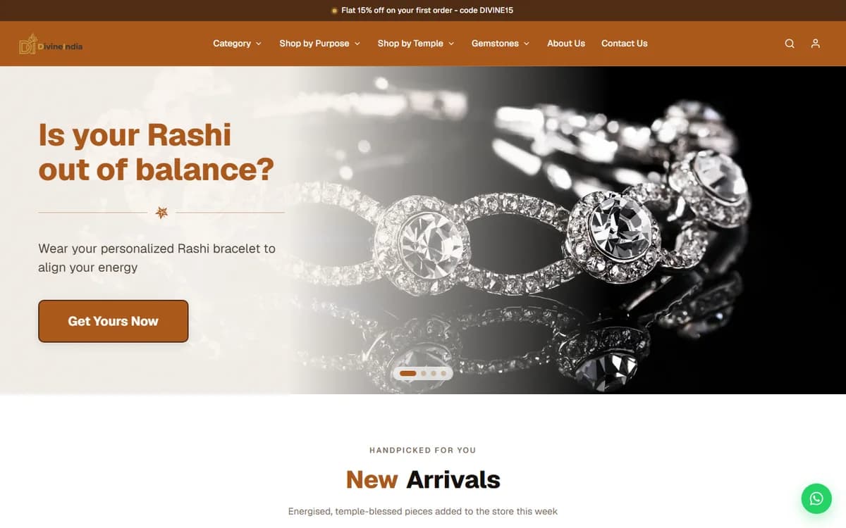 Divine India website